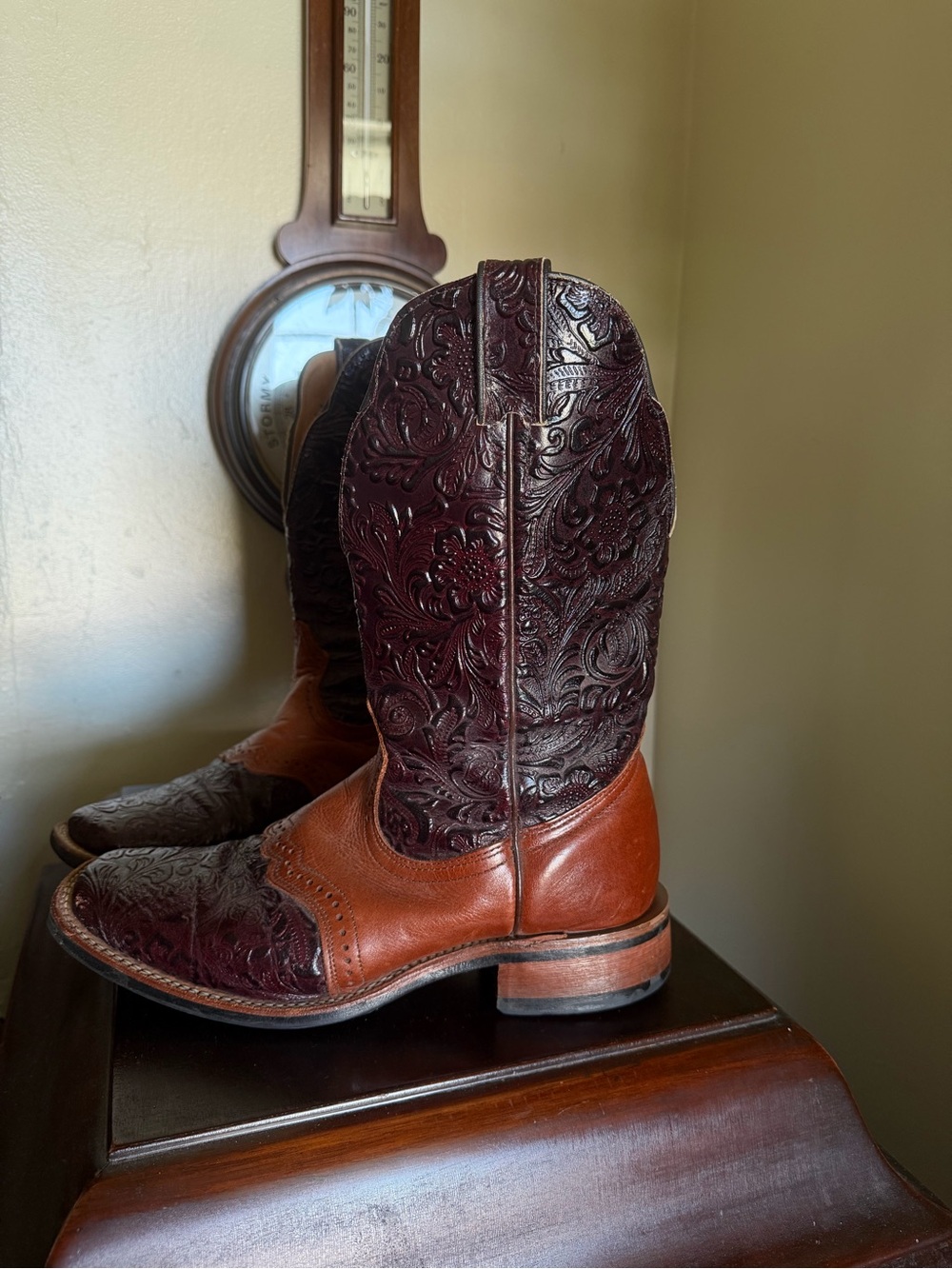 BOULET® LADIES DANKAN TOOLED SQUARE TOE BOOTS